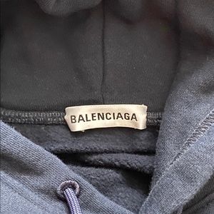 Balenciaga navy blue hoodie size M